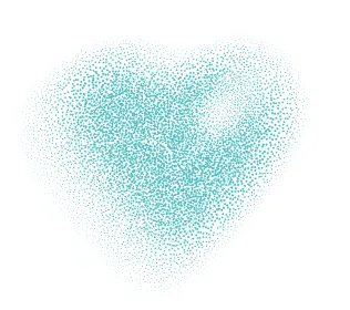 Soft aqua abstract shape representing care built around personal fit.